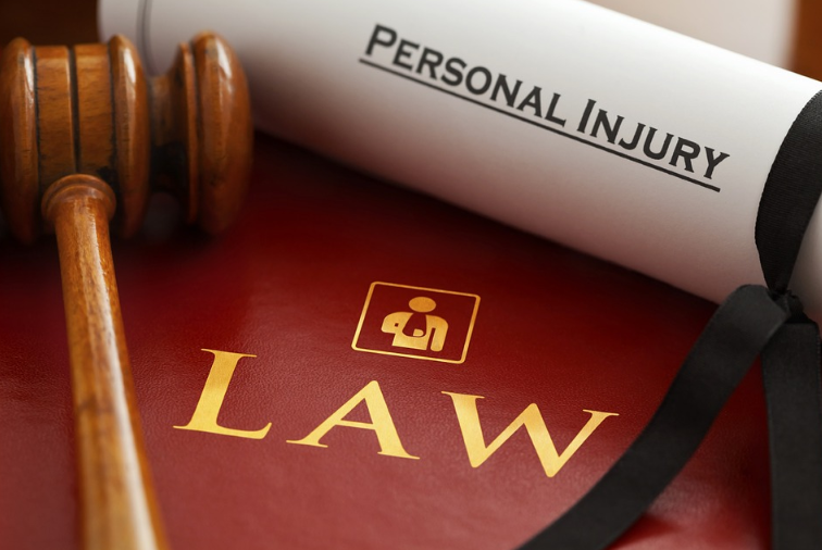a gavel and a law book